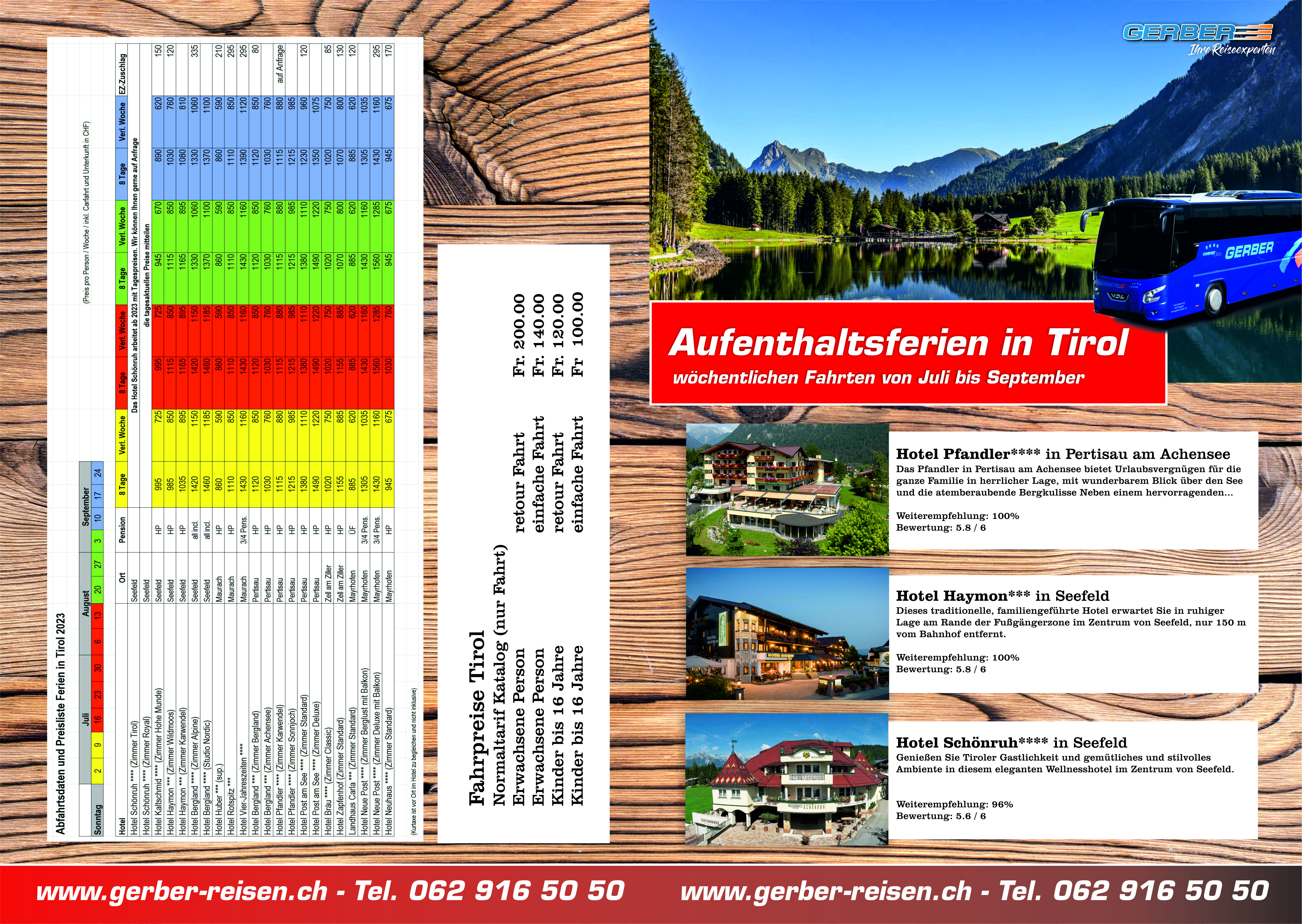 Flyer Tirol-Aufenthaltsferien 2023